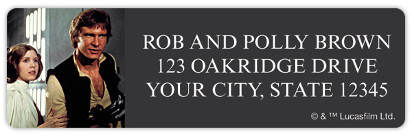 <i>Star Wars</i> New Hope Address Labels