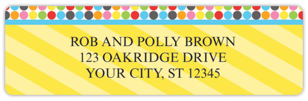 Bright Pop Address Labels