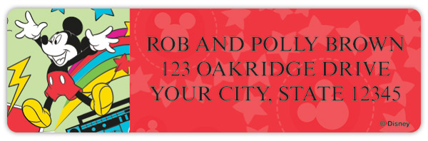 Mickey and Pals Address Labels