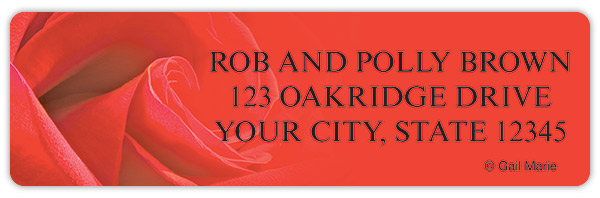Gail Marie Roses Address Labels
