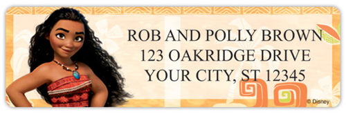 Moana Address Labels