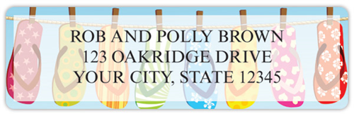 Flip Flops Address Labels