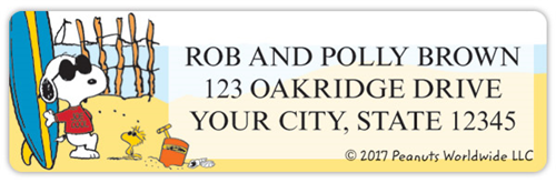 Snoopy Address Labels