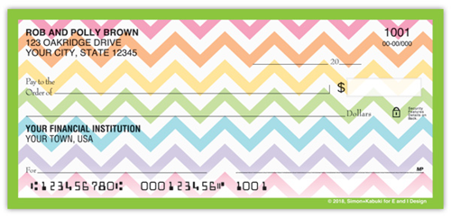 Floral Chevron Checks