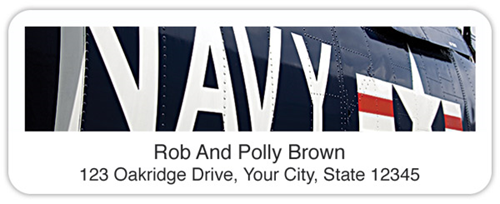 Navy Address Labels