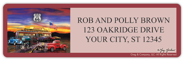 Route 66 Address Labels