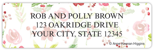 Seasonal Blooms Address Labels