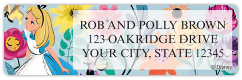Alice In Wonderland Address Labels