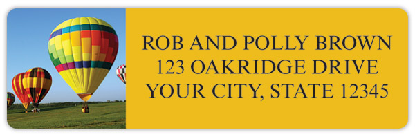 Hot Air Balloons Address Labels