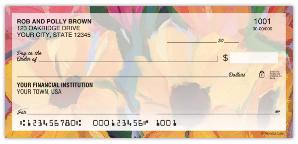Artistic Blooms Checks