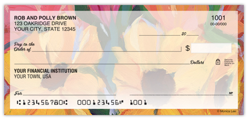 Artistic Blooms Checks