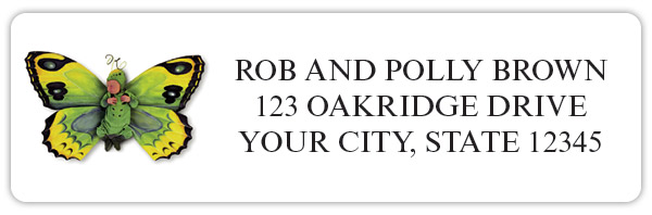 Anne Geddes Butterflies Sheet Labels