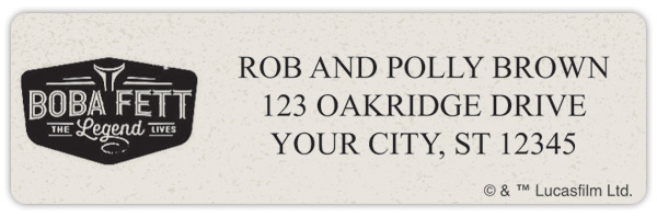 Book of Boba Fett Address Labels