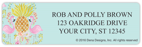 Haute Girls&amp;#153; Flamingo Address Labels