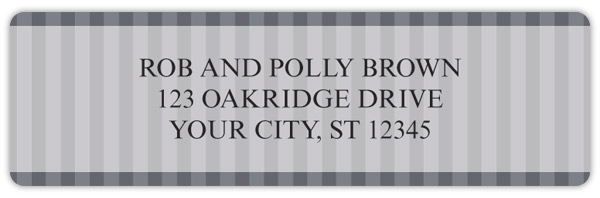 Classic Grey Address Labels