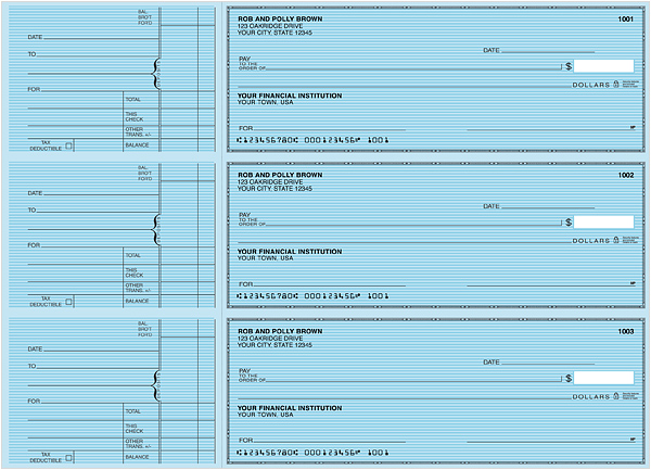 Classic Safety Blue General Purpose Checks