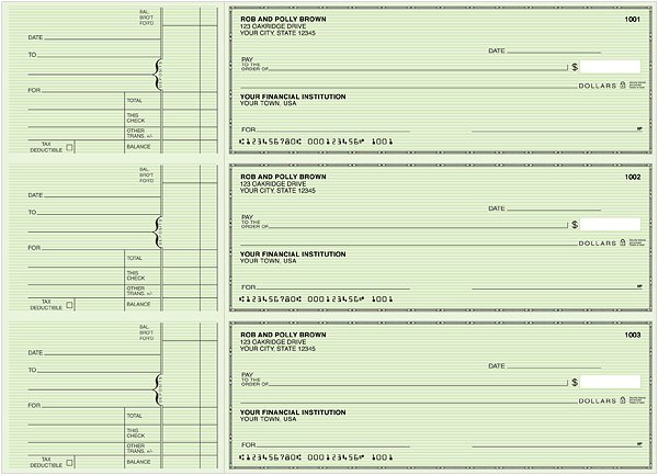 Classic Safety Green General Purpose Checks