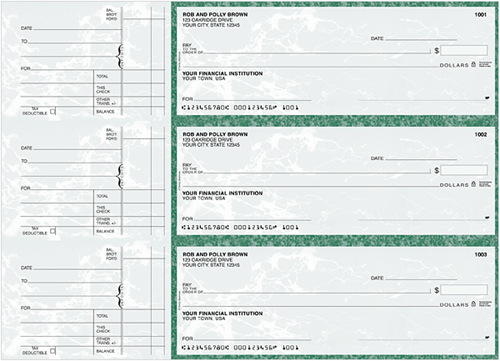 Hunter Green Marble General Purpose Checks