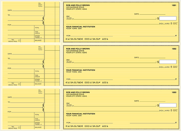 Classic Safety Yellow General Purpose Checks