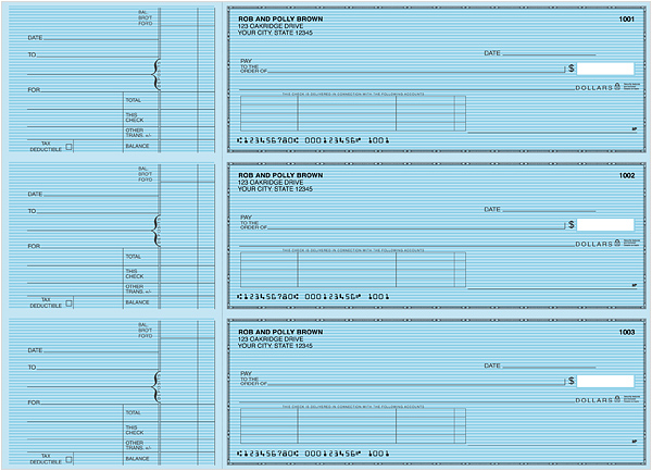Blue Safety Accounts Payable Checks