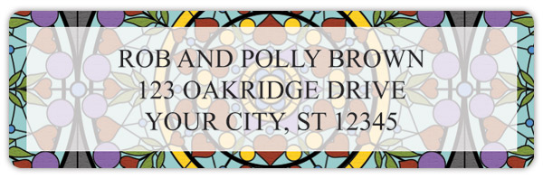 Stained Glass Address Labels