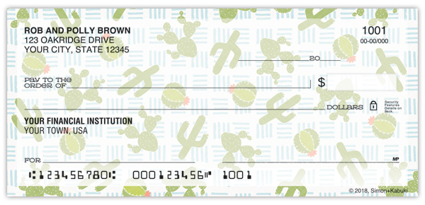 Colorful Cactus Checks