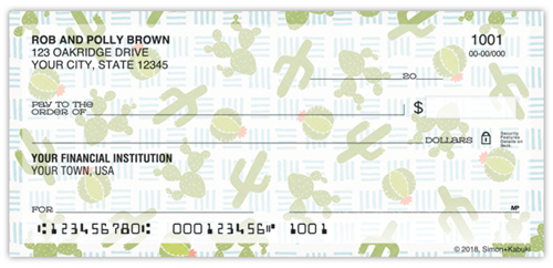 Colorful Cactus Checks