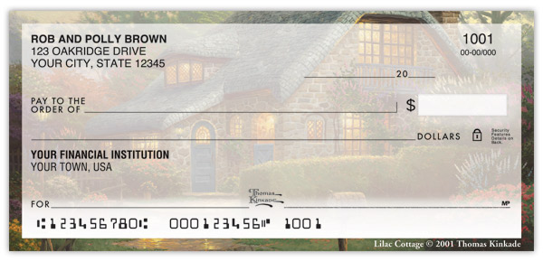 Thomas Kinkade Cottages Checks