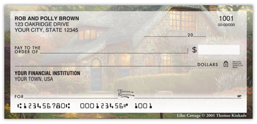 Thomas Kinkade Cottages Checks