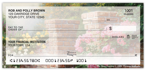 Thomas Kinkade Gardens Checks