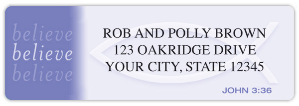 Believe Address Labels