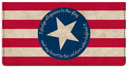 Proud of our Soldiers Checkbook Cover