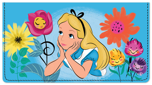Alice In Wonderland Checkbook Cover