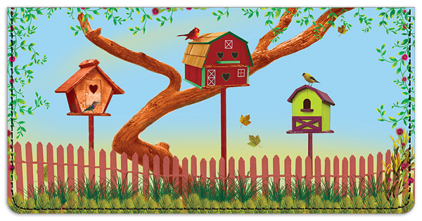 Gail Marie My Garden Checkbook Cover