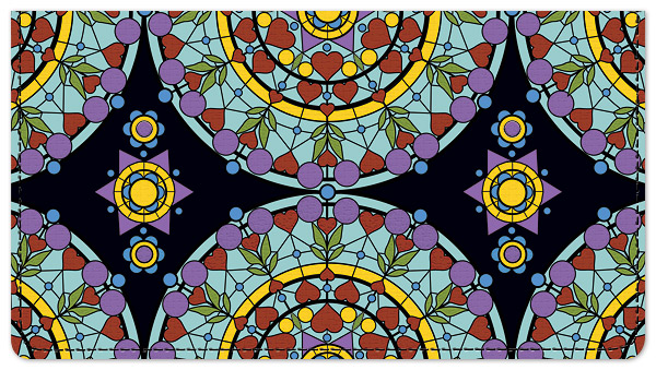 Stained Glass Checkbook Cover
