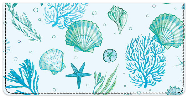 By The Sea Checkbook Cover