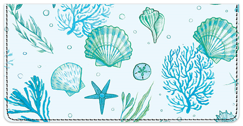 By The Sea Checkbook Cover