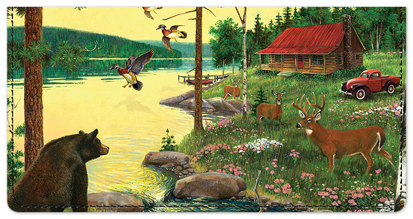 Camping Checkbook Cover