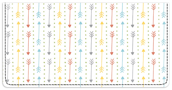 Colorful Cactus Checkbook Cover