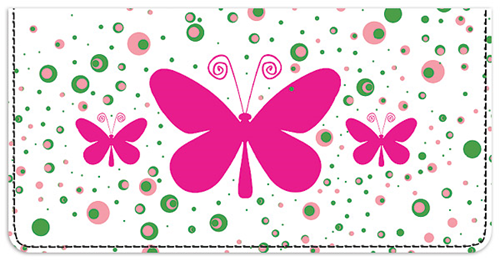 Bright Butterflies Checkbook Cover