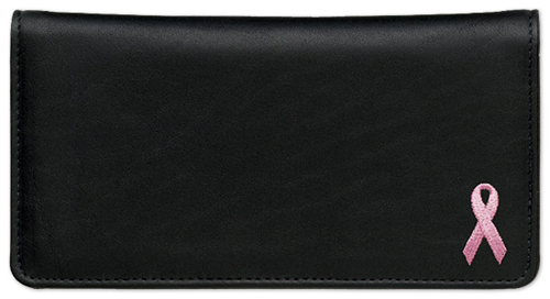 Pink Ribbon Checkbook Cover