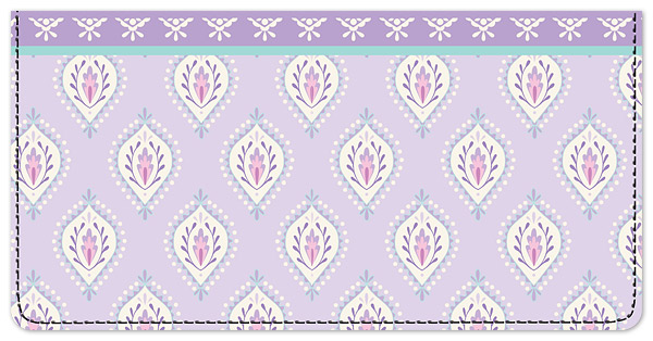 Happi by Dena Positively Purple Checkbook Cover