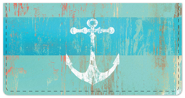 Beachy Stripes Checkbook Cover