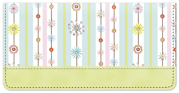 Pompon Checkbook Cover