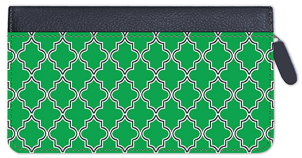 Soho Bright Quatrefoil Zippered Leather Cover