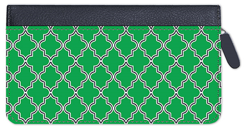 Soho Bright Quatrefoil Zippered Leather Cover