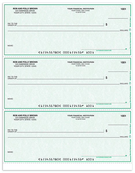 Green Laser Draft Checks