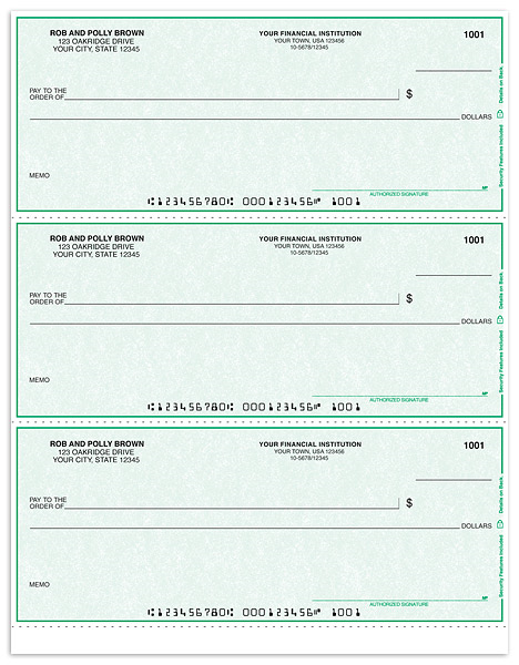 Green Laser Draft Checks