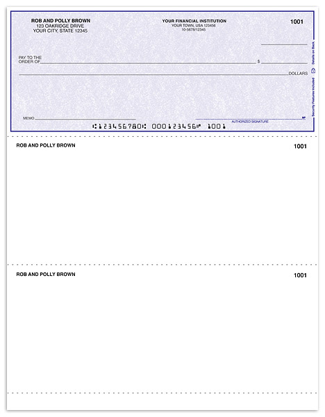 Purple Laser Check on Top