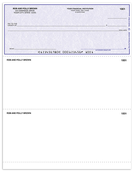 Purple Laser Check on Top